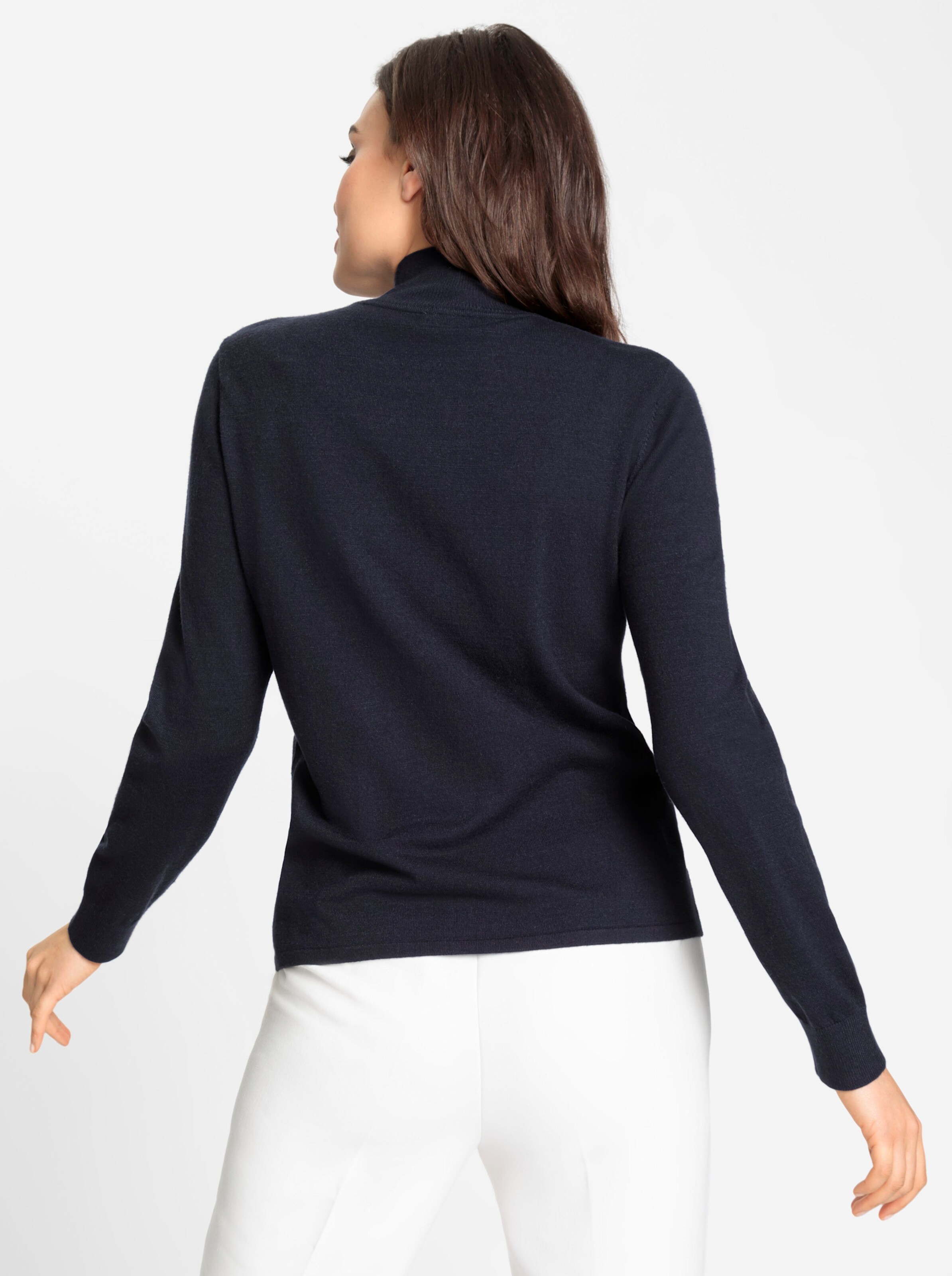 heine Stehkragen-Pullover in marine