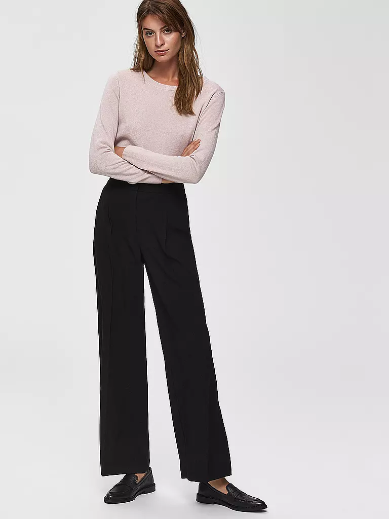 SELECTED FEMME Marlenehose SLFTINNI schwarz