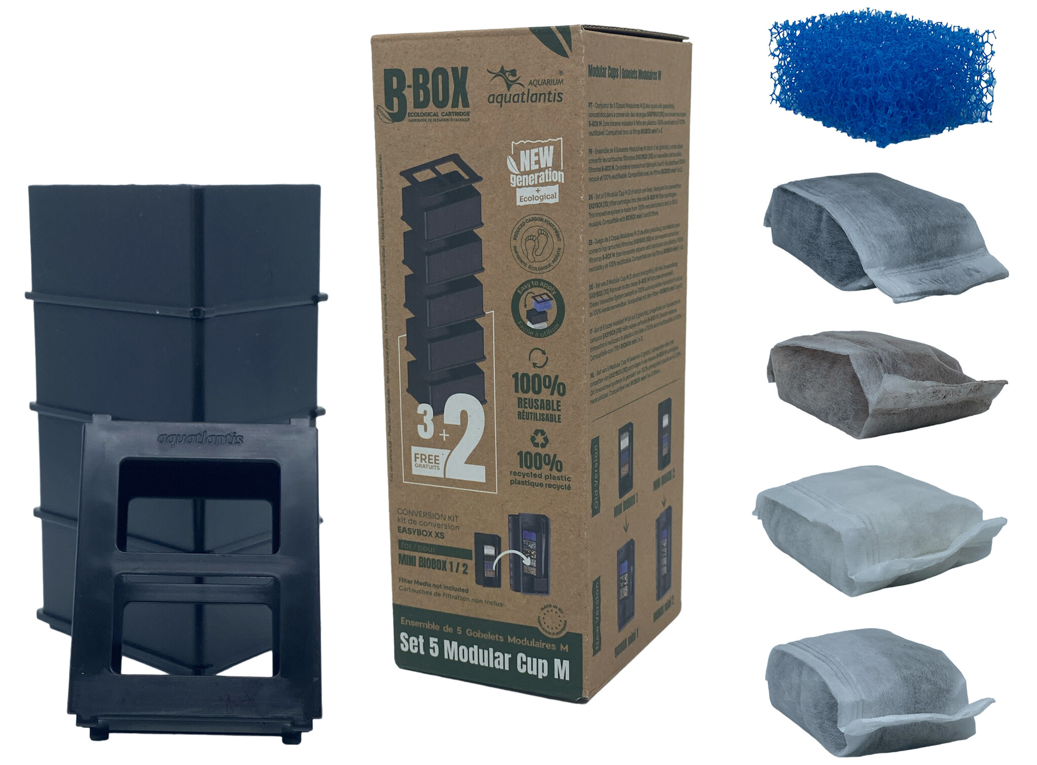 Aquatlantis Filtercartridges B-Box M (BioBox Mini 1/2) Startset