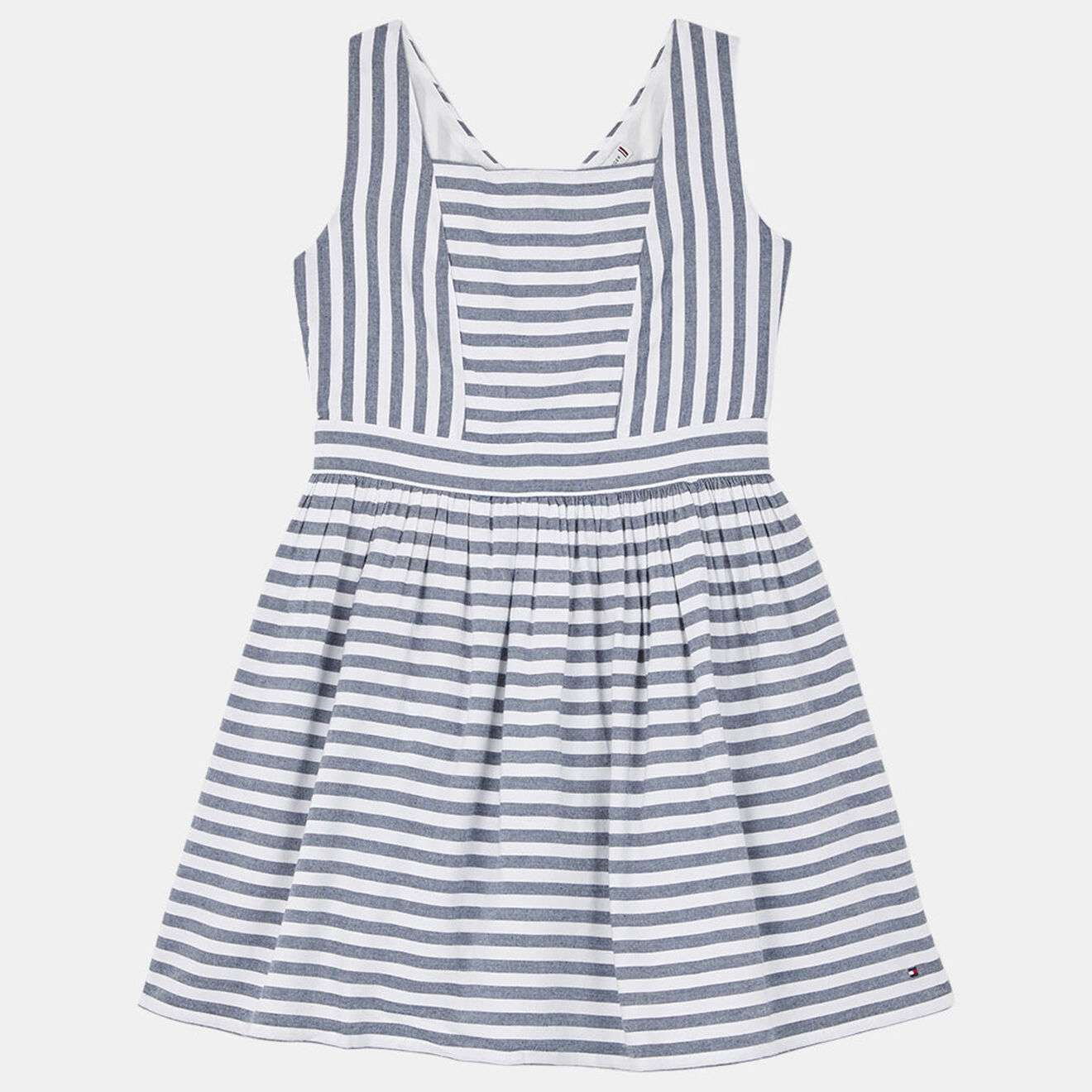 Tommy Hilfiger Robe trapèze rayée bleu/blanc