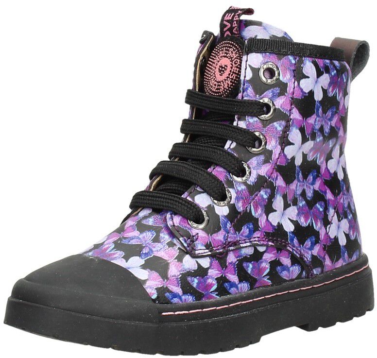 Shoesme Veterschoen hoog zwart