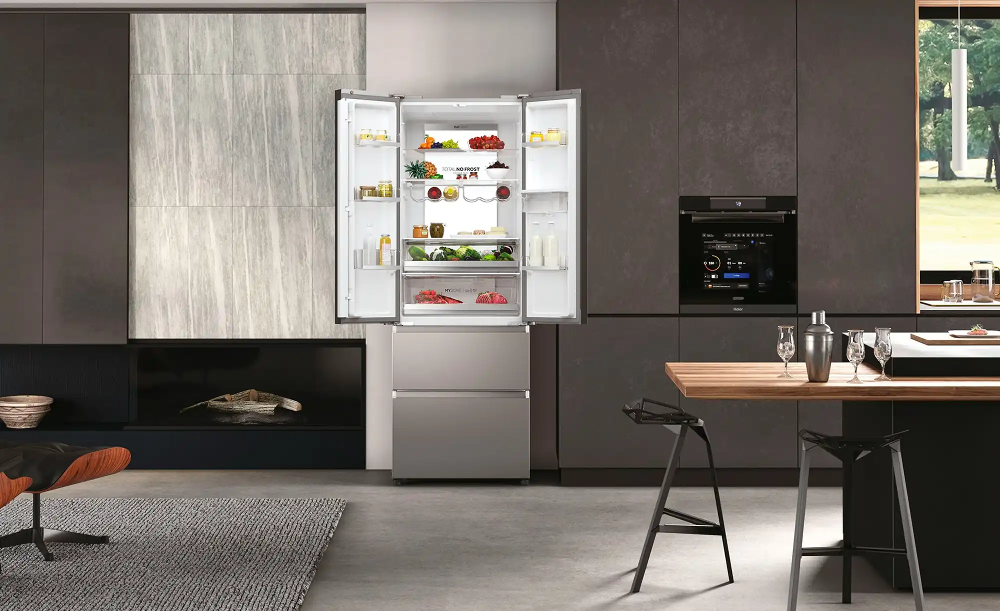 Haier Kühl-Gefrier-Kombination HFR7720DWMP