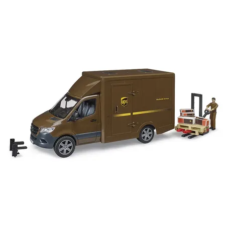 BRUDER® 2678 MB Sprinter UPS mit Fahrer und Zubehör