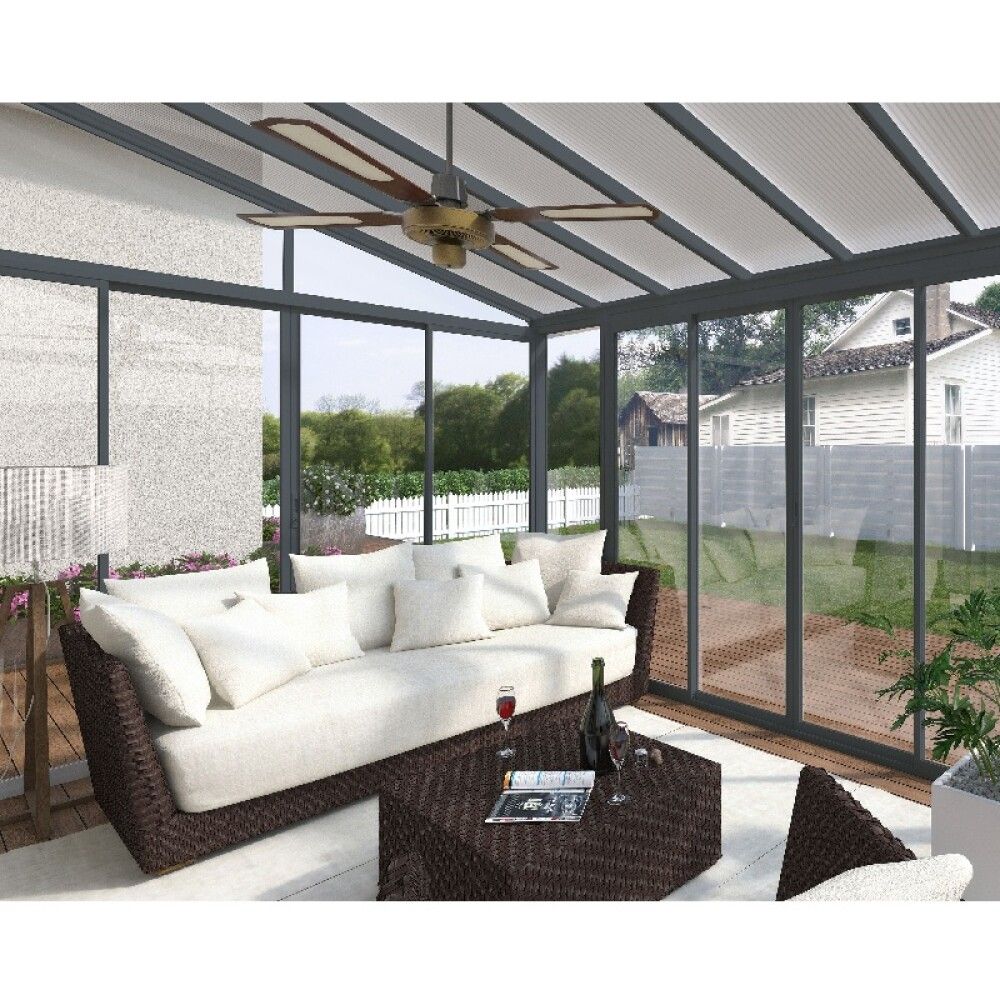HAGESTUE CANOPIA SANREMO 12,8M² MØRKEGRÅ