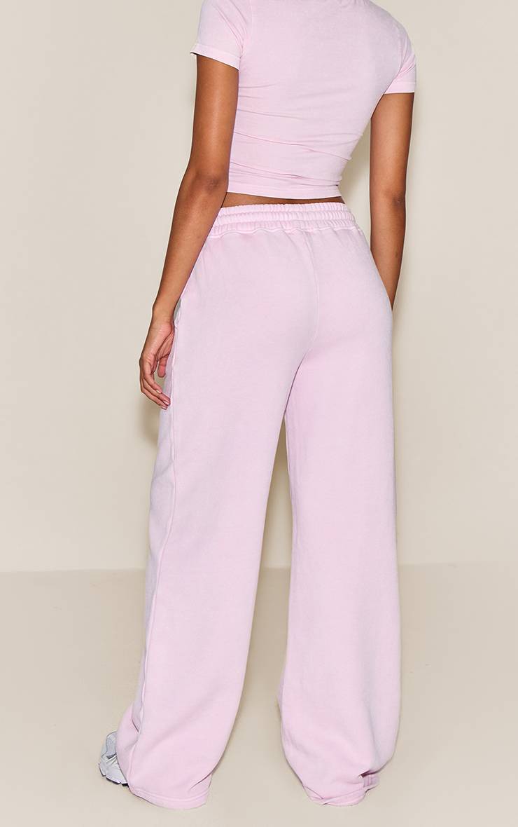 Rose Clair Joggers Larges Délavés