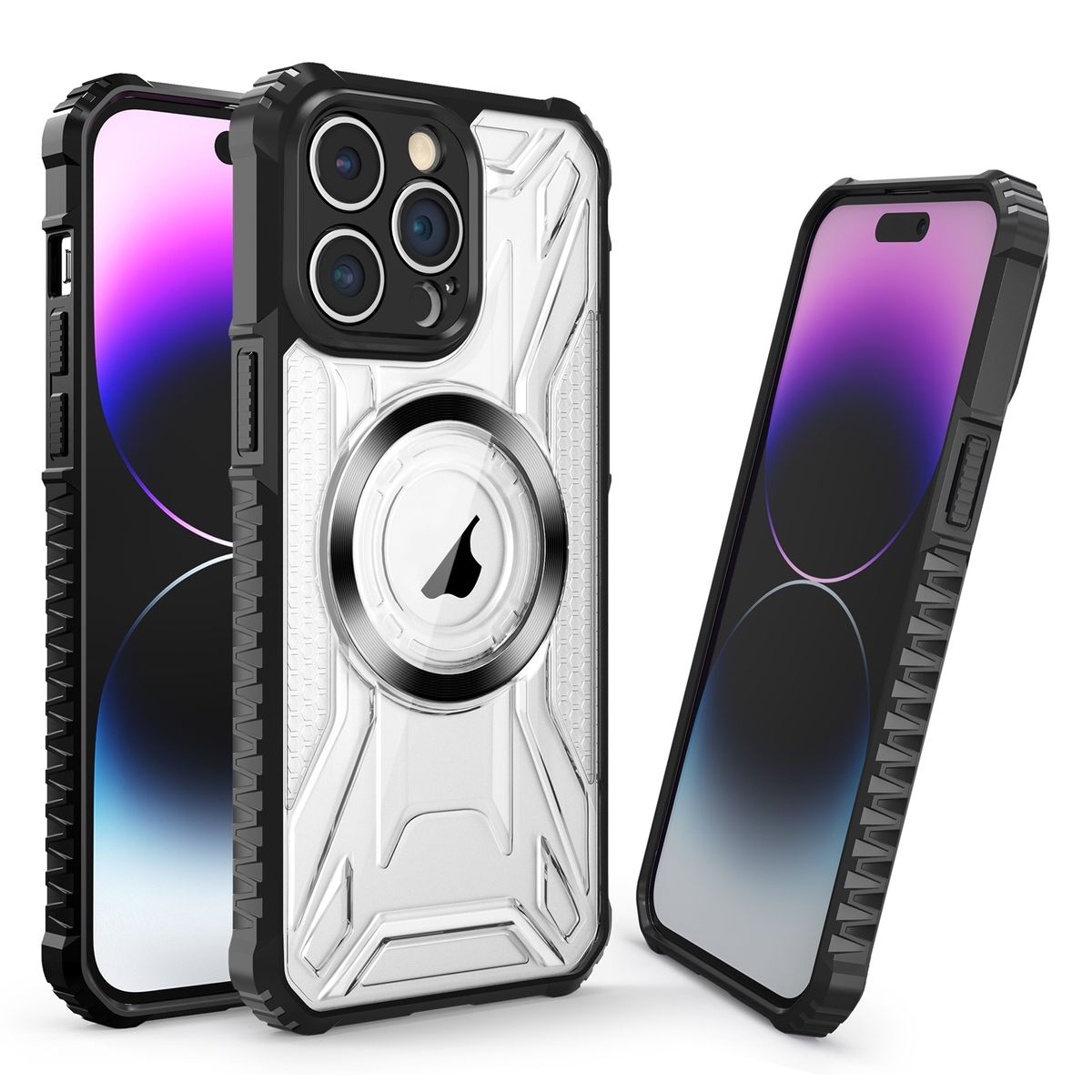 Hülle für Apple iPhone 15 Pro Max Handy Schutz Case Cover Magsafe Bumper Etuis