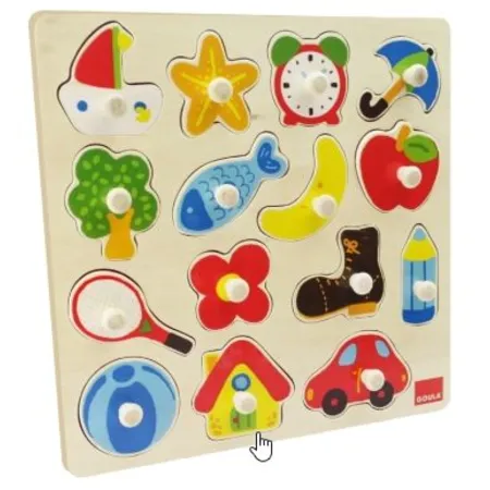Jumbo Spiele GOULA Holzpuzzle Silhouetten, 15 Teile