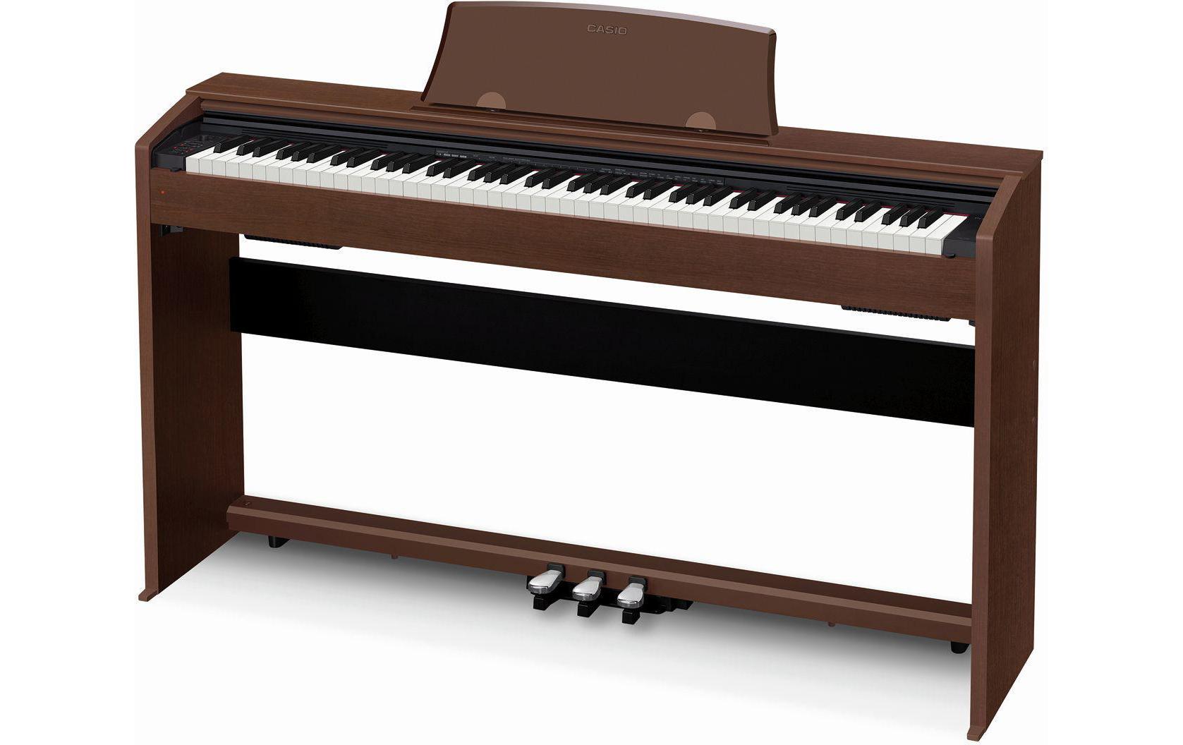 E-Piano Privia PX-770BN Braun<br>E-Piano mit gewichtetem Tri-Sensor-Scaled-Hammer-Action-Keyboard II mit 88 Tasten