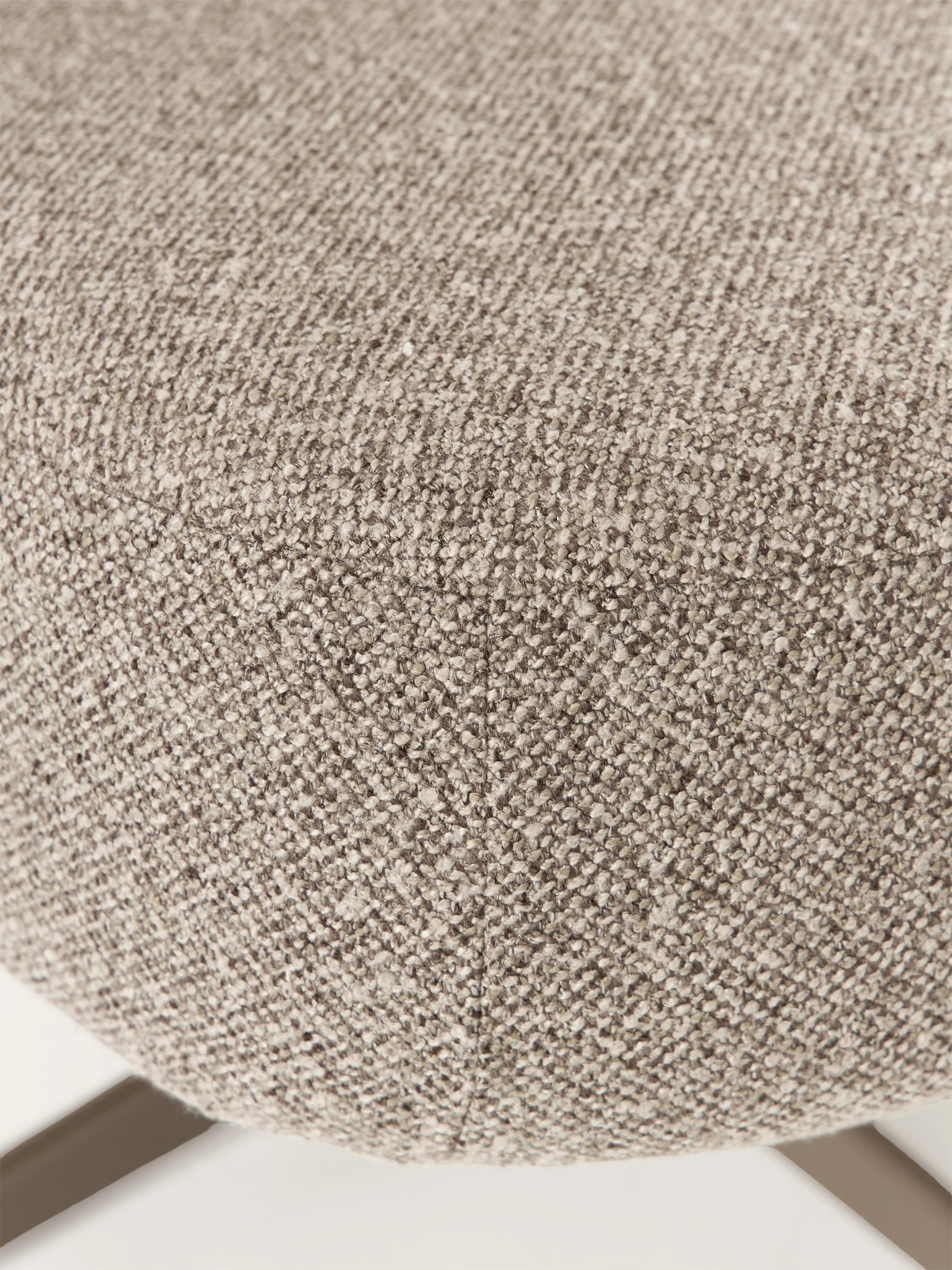 Bouclé draaibare loungefauteuil Ines