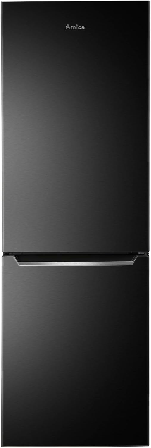 Amica Kühl Gefrierkombination freistehend mit Total NoFrost 170 x 54 cm VitControlPlus Schublade elektronische Steuerung Superkühlen und Supergefrieren - schwarze Edelstahloptik