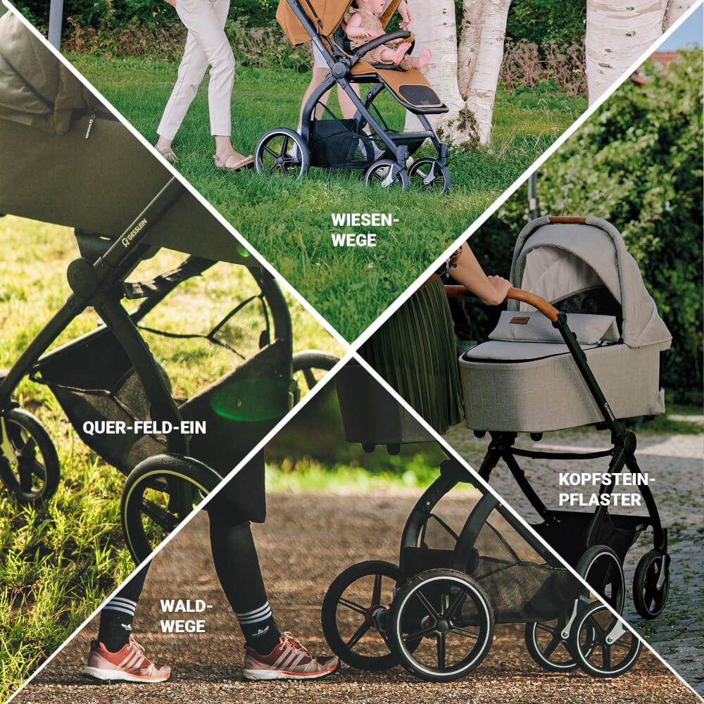 Kombi-Kinderwagen FX4 Soft  Set Life Relax schwarz/tabak 987987
