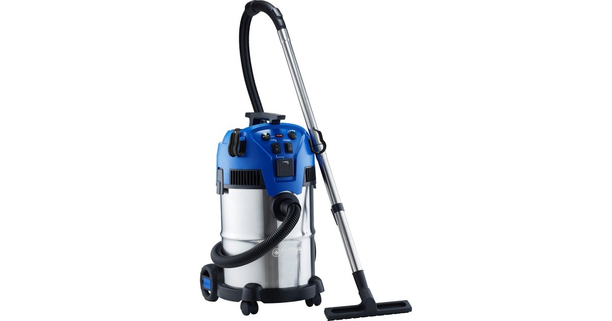NilfiskMULTI II 30 T INOX VSC nat- en droogzuiger  (Inox/blauw)