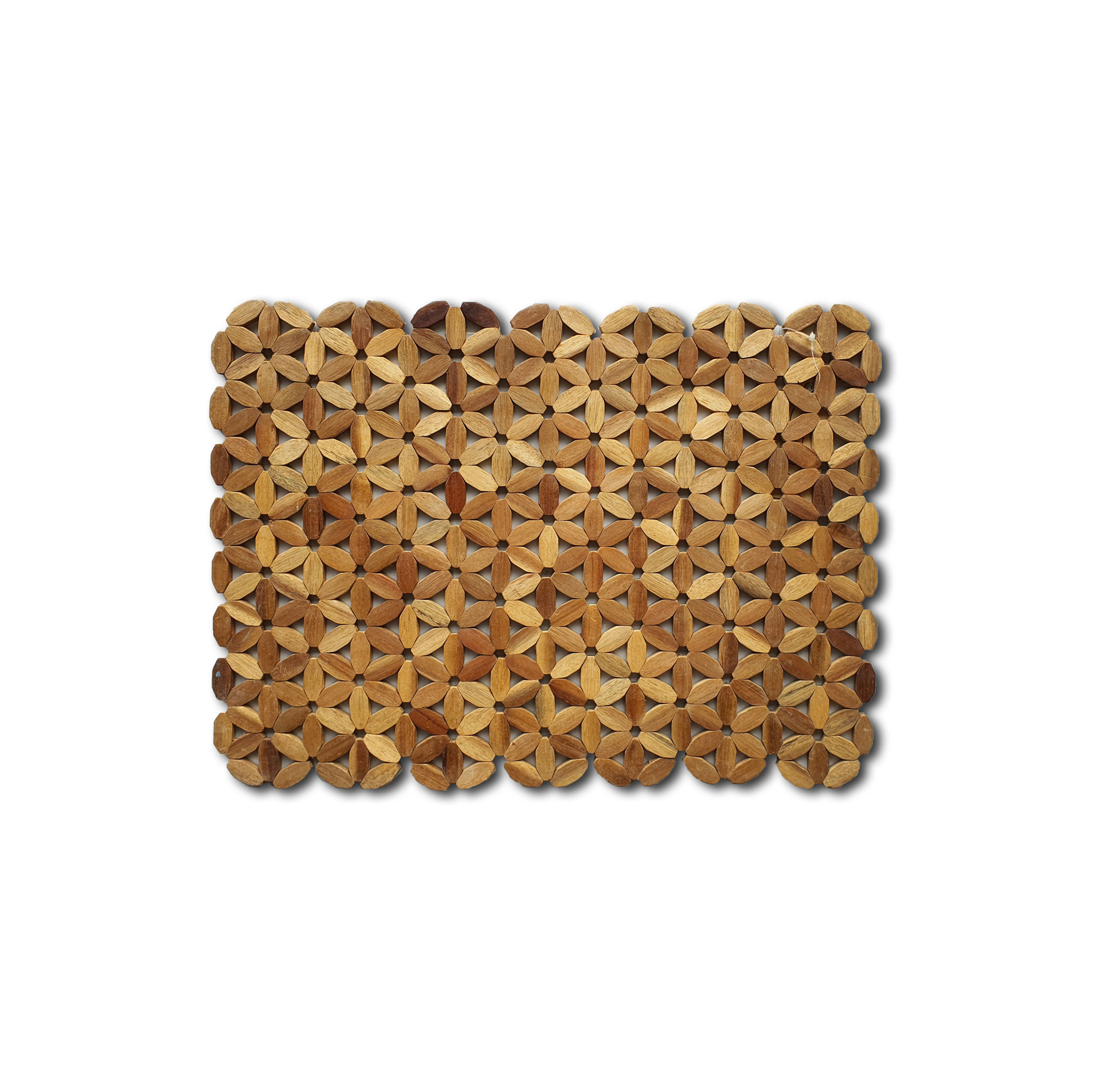 Holzteppich 'Zühal', Akazienholz natur, B 200 cm, L 140 cm von fischer's lagerhaus