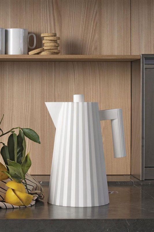 Alessi - Plissé - Waterkoker - Grijs - 1.7 Liter - Droogkookbeveiliging
