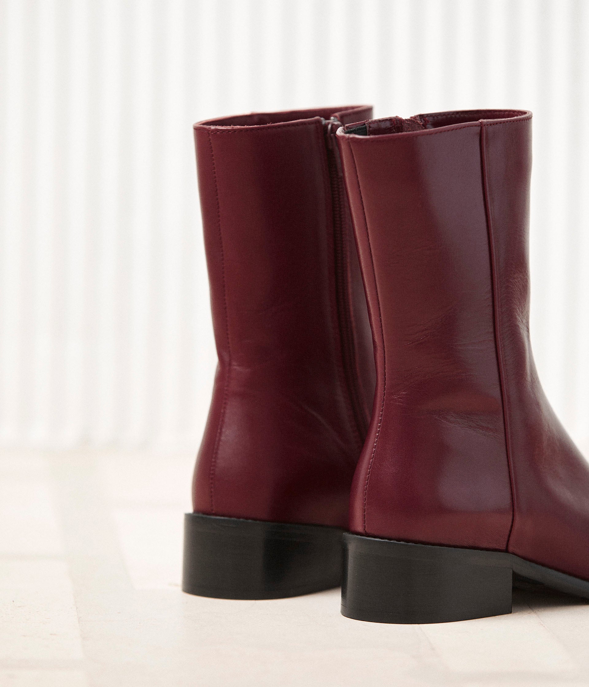 Bottines bordeaux Apolline