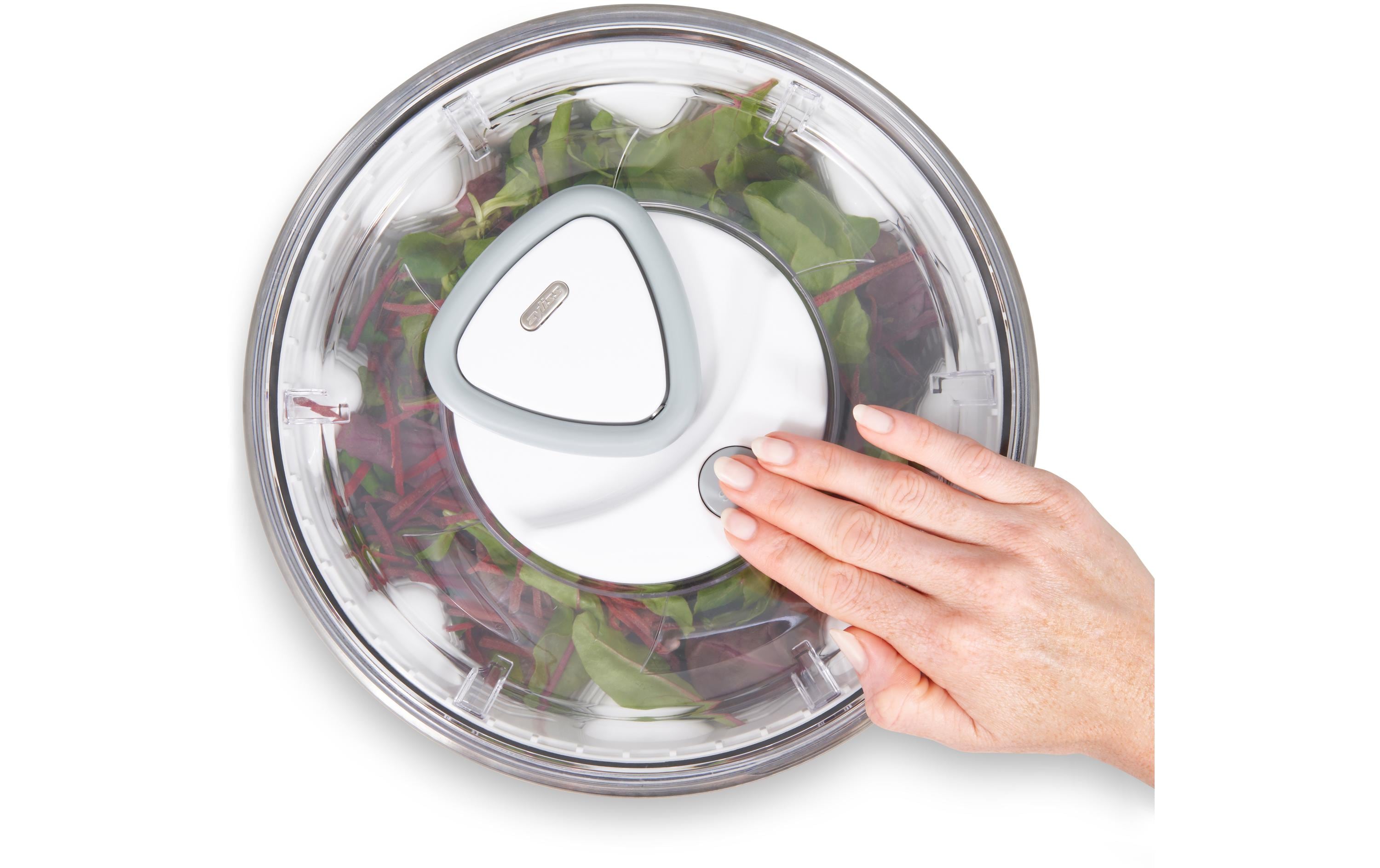 Salatschleuder Easy Spin 2 26 cm, EdelstahlPraktische Salatschleuder
