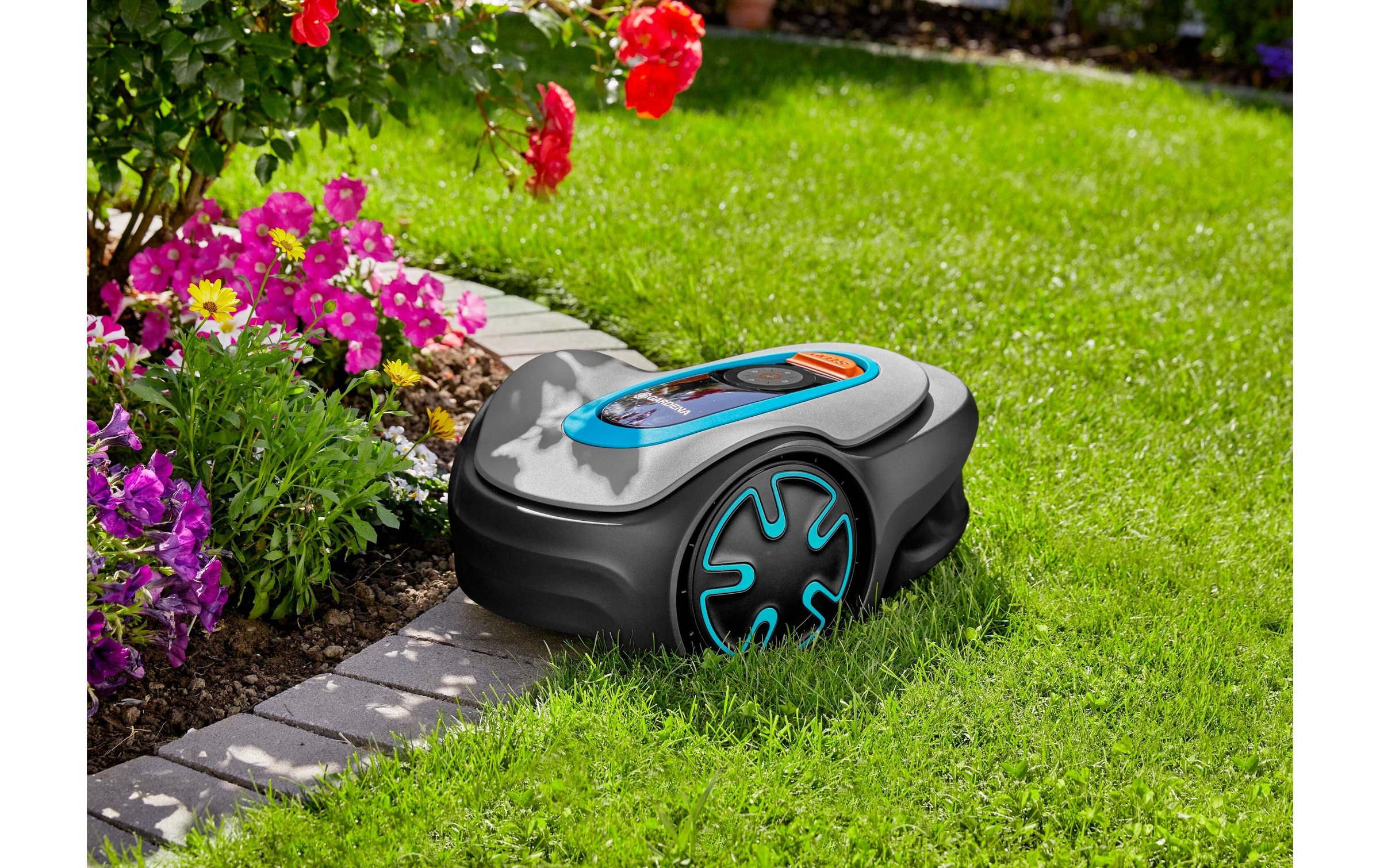 GARDENA Rasenmähroboter »Sileno minimo 50«  Hebesensor, Neigungssensor, Schnitthöheneinstellung