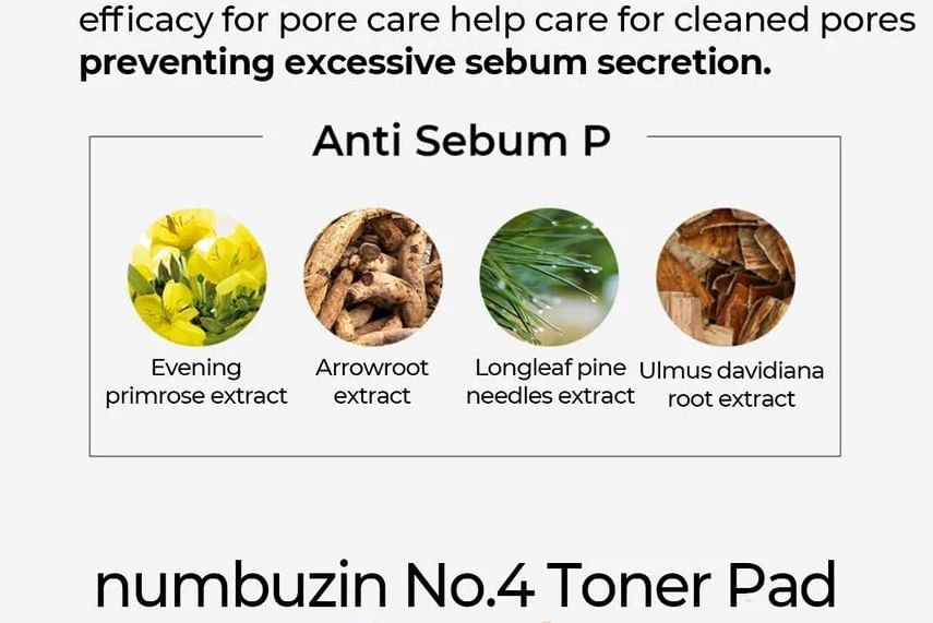 numbuzin - No. 4 Pore Zero Peeled Egg Toner Pad