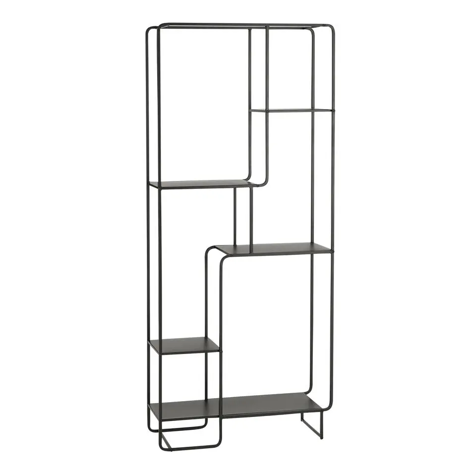 Mica Decorations Jules Open kast - L76 x B30 x H178 cm - Zwart