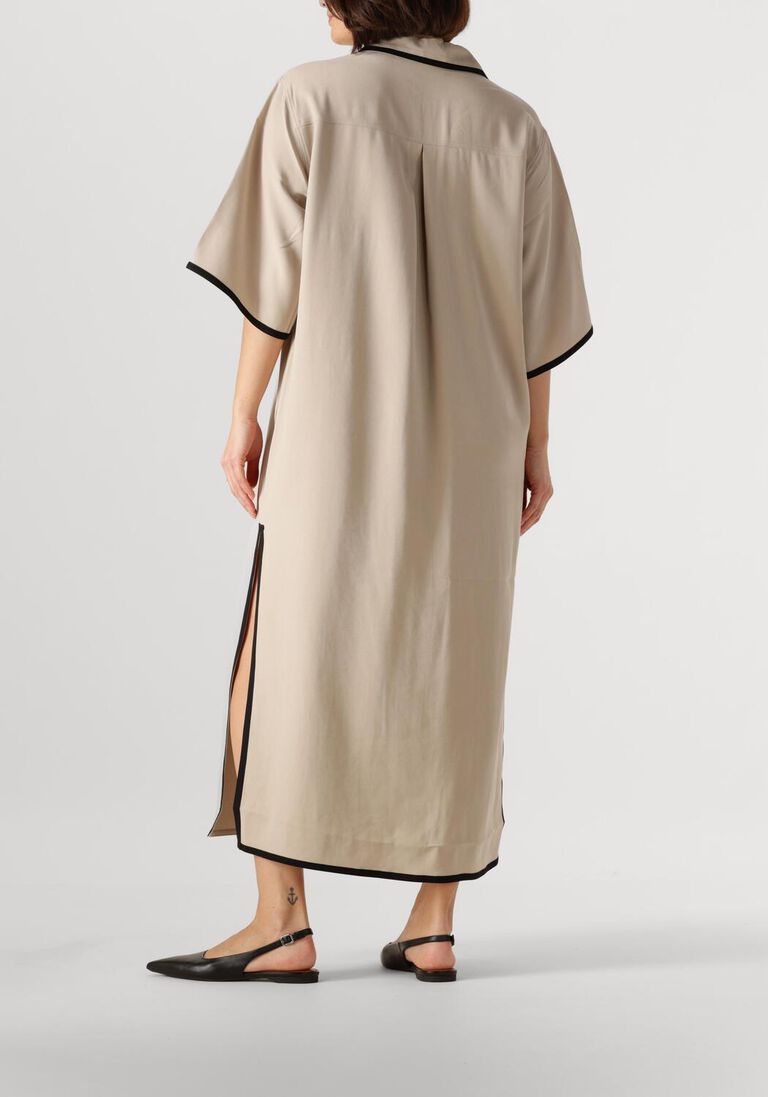 beige copenhagen muse midi jurk si shirt dress