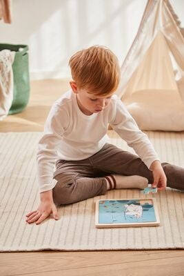 Mummitrollet Trepuslespill Fiske 16 Brikker
