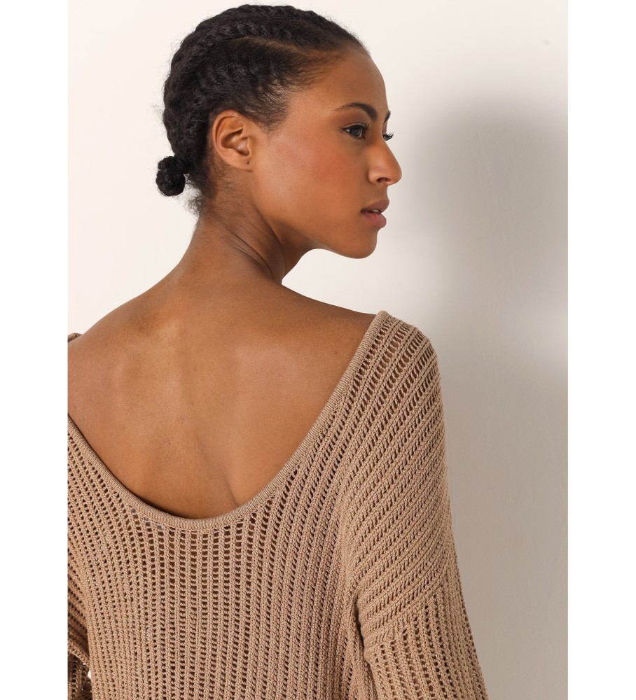 Victorio & Lucchino, camisa de malha marrom V&L