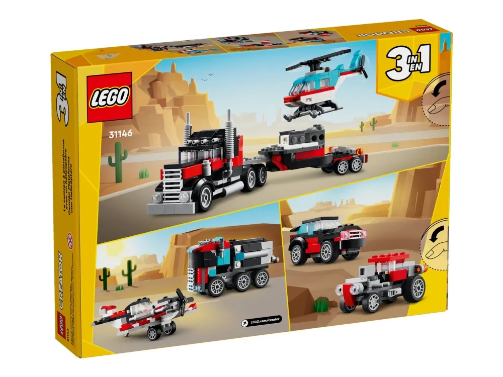 LEGO Creator 31146 Blokvogn med helikopter