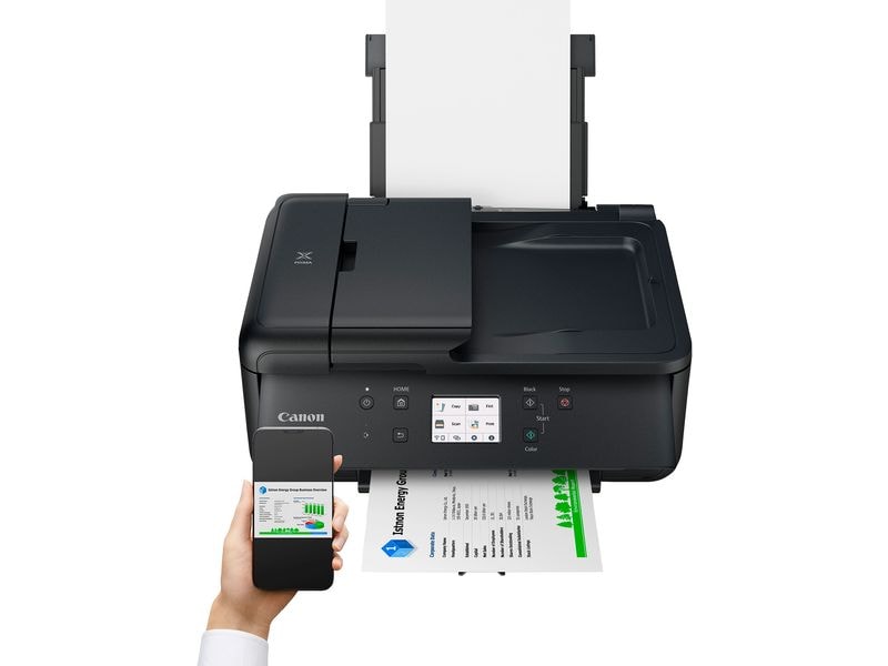 Canon Multifunktionsdrucker PIXMA TR7650 4-in-1-Multifunktionssystem mit 5 separate Tintenpatronen