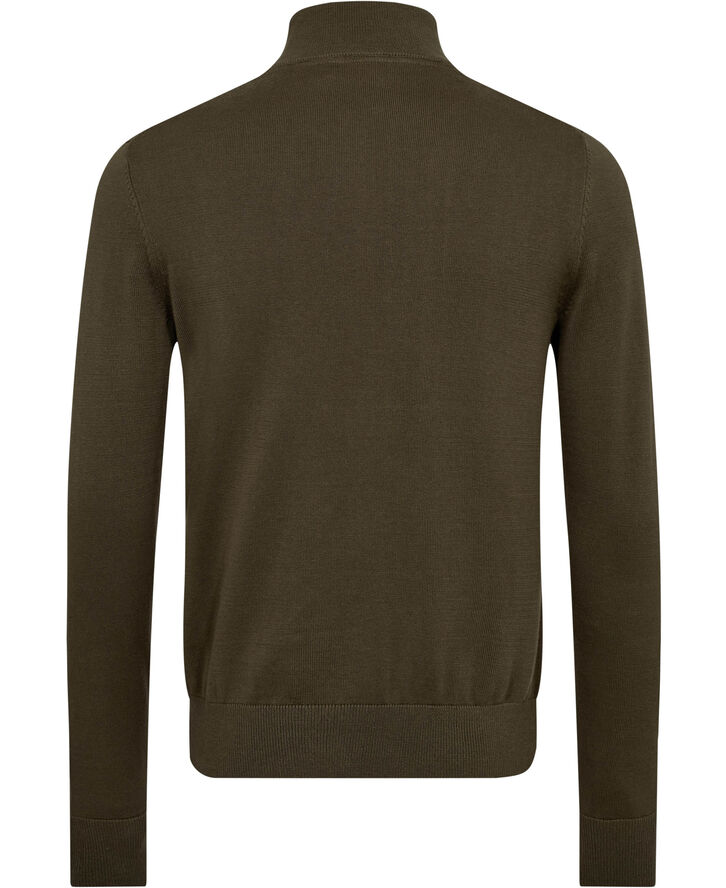 Morris Stockholm Brian Half Zip Olive