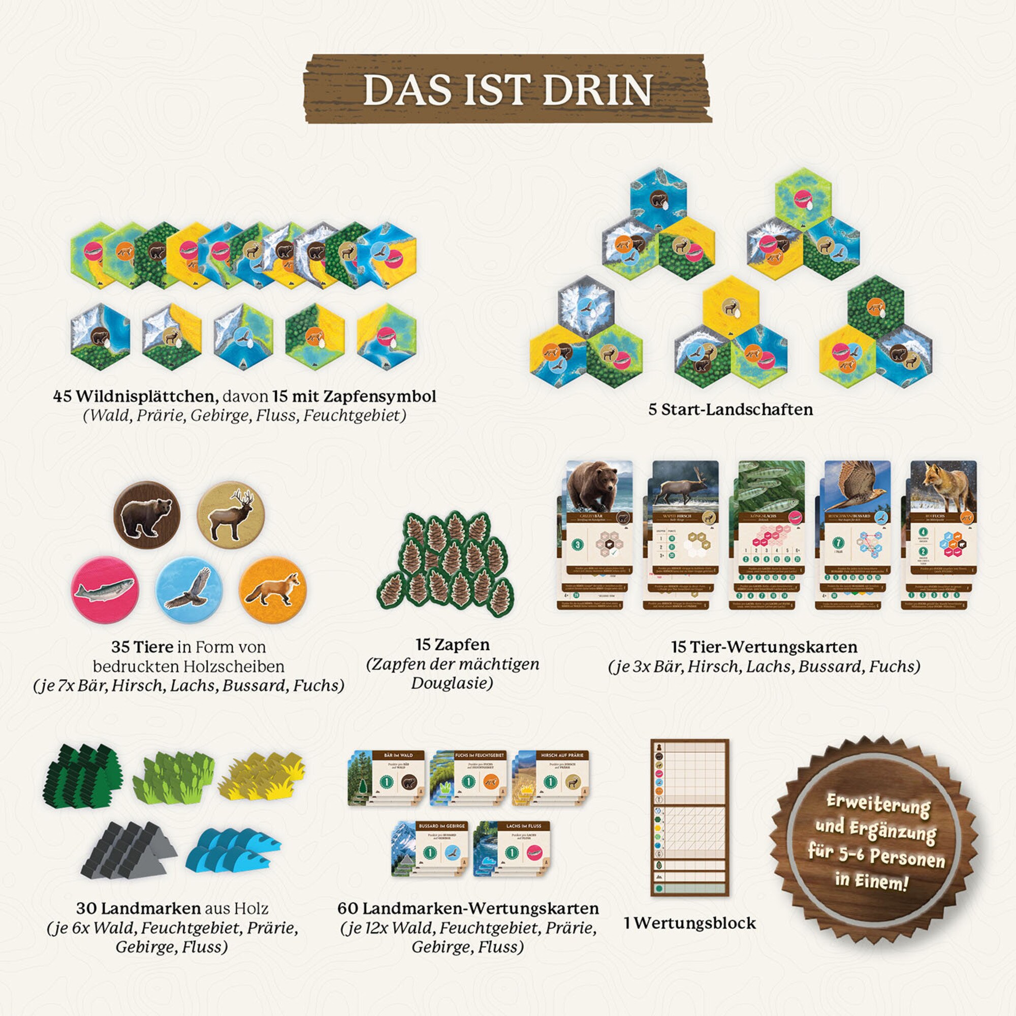 Kosmos Gesellschaftsspiel Cascadia Landmarks
