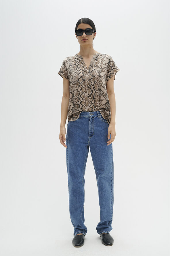 InWear LiraIW Print Top Premium Structure snake print