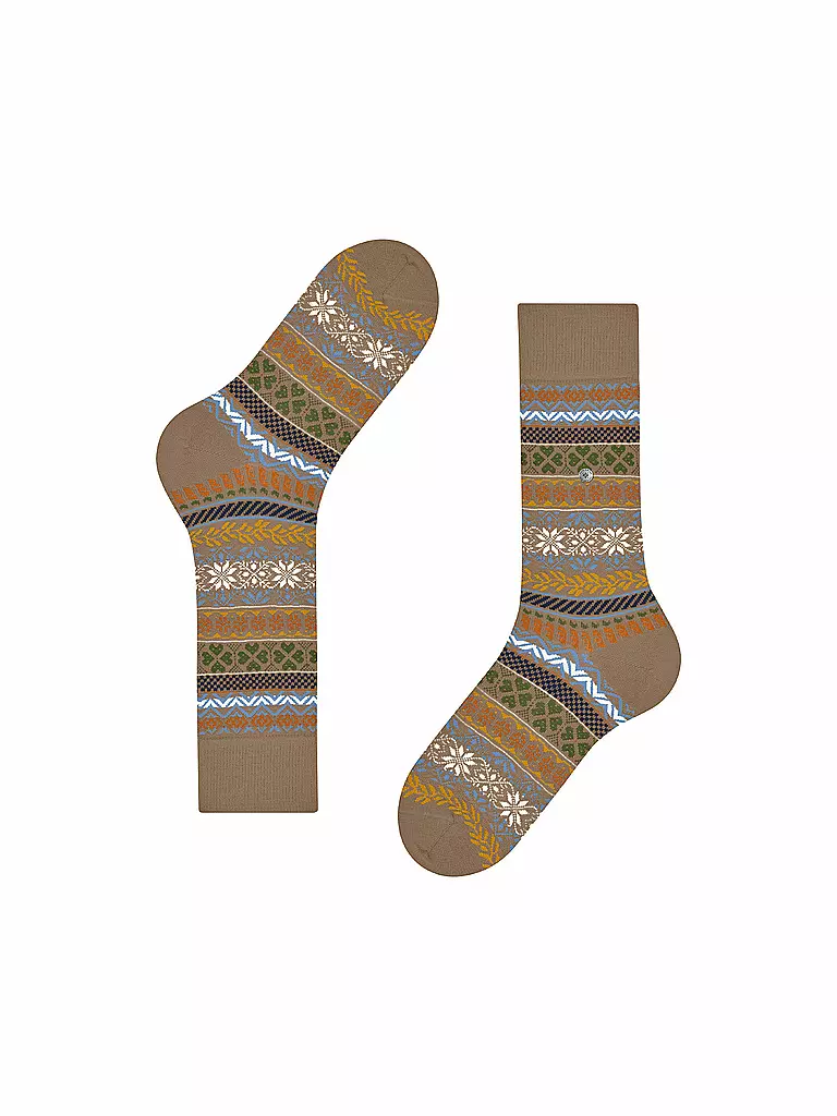 BURLINGTON Herren Socken COUNTRY FAIR ISLE 40-46 camel camel