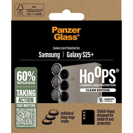 PanserGlass kameralinsebeskyttelse Samsung Galaxy S25 plus