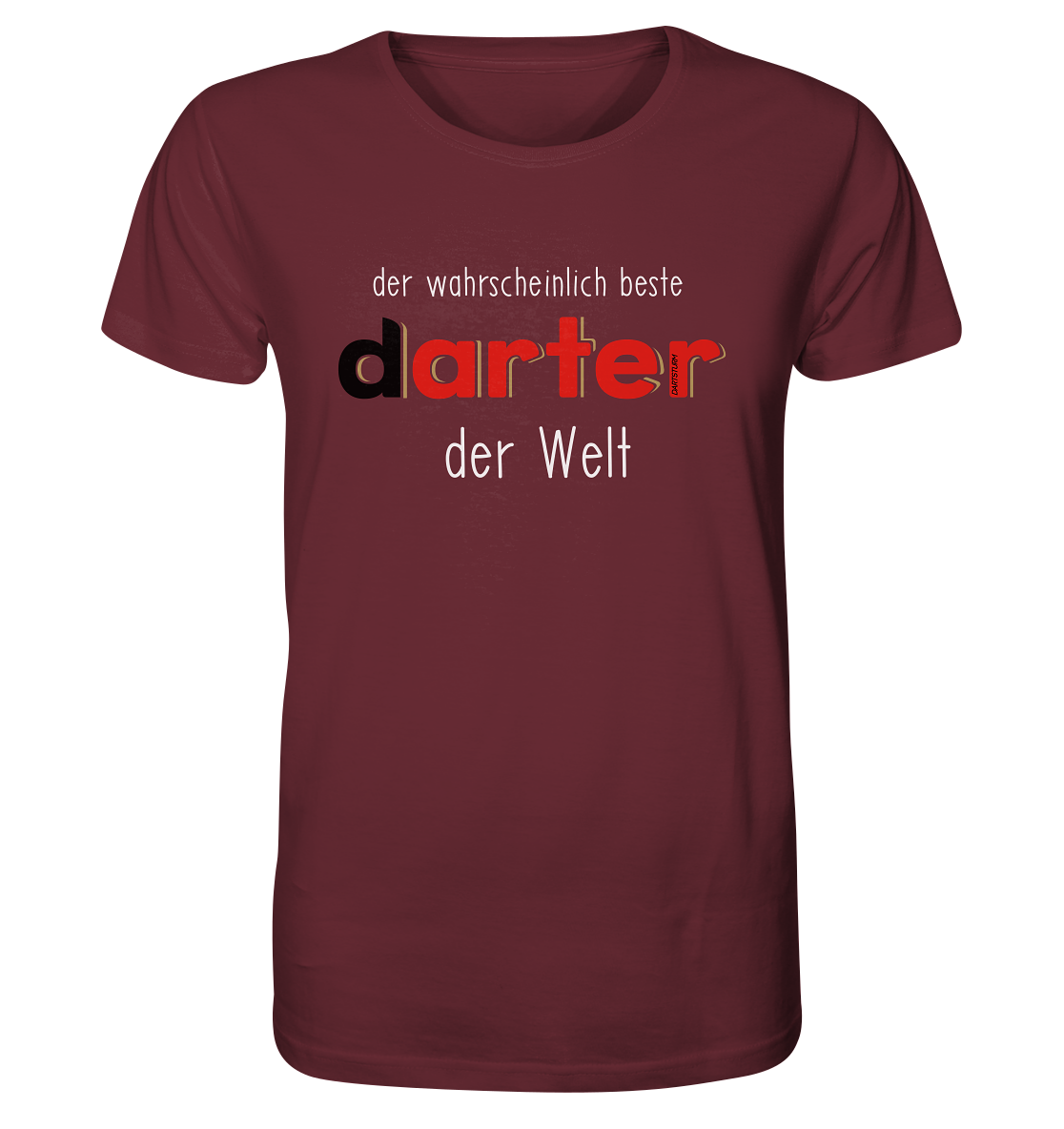 DartSturm - Der wohl beste darter der Welt Weiß - Organic Shirt