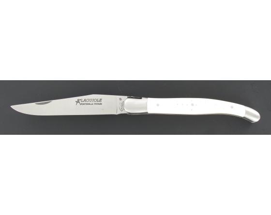 Laguiole Os - 2 mitres Couteau de Poche - Laguiole par Fontenille Pataud