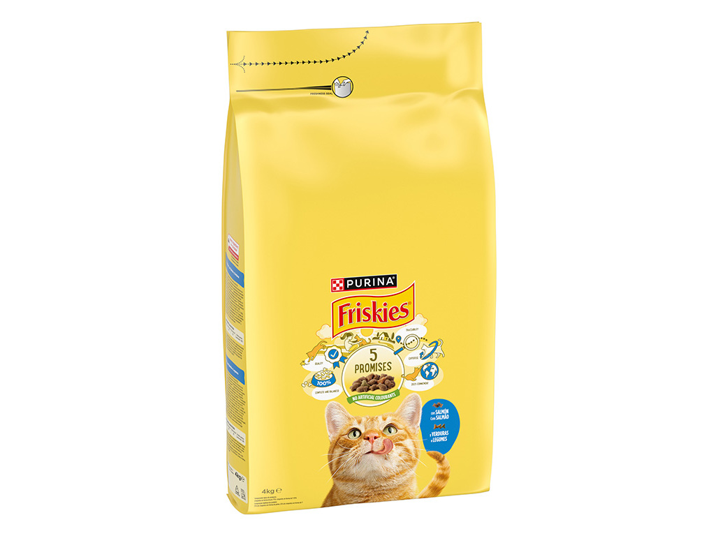 RAÇÃO GATO FRISKIES SALMÃO 4KG