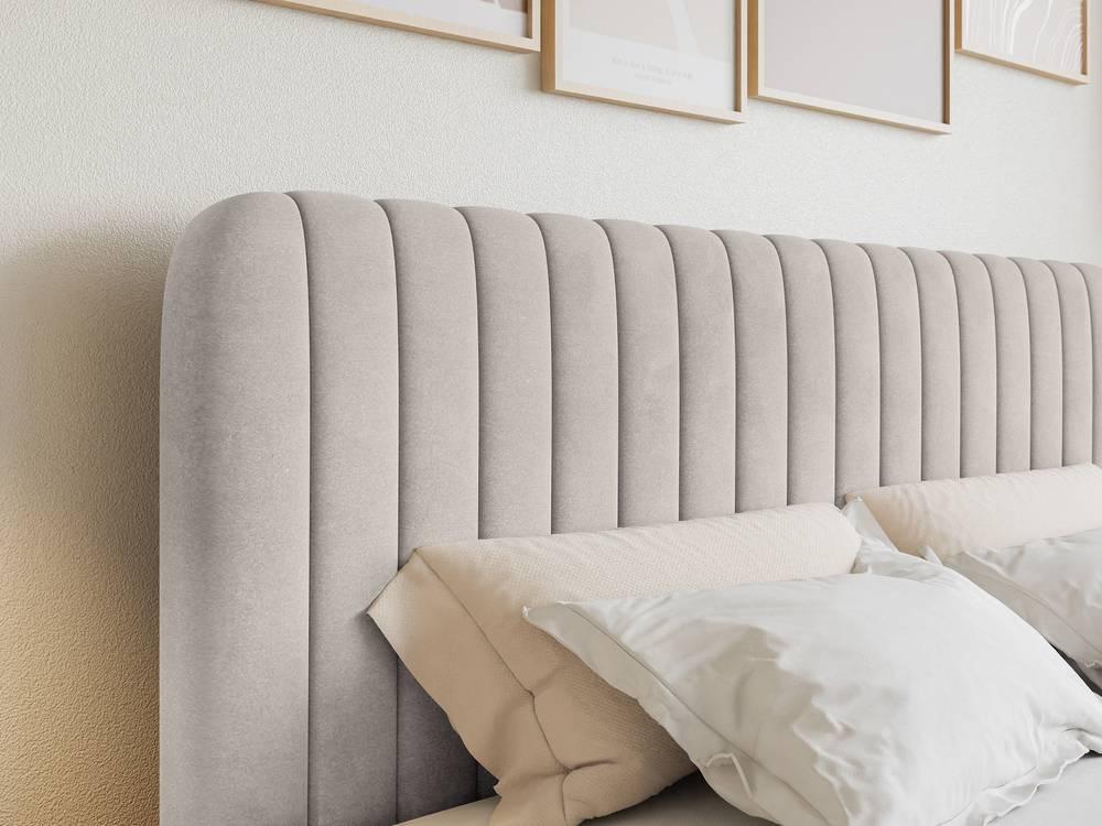 NADUVI Collection Boxspring Adrien velvet met opbergvak 140x200