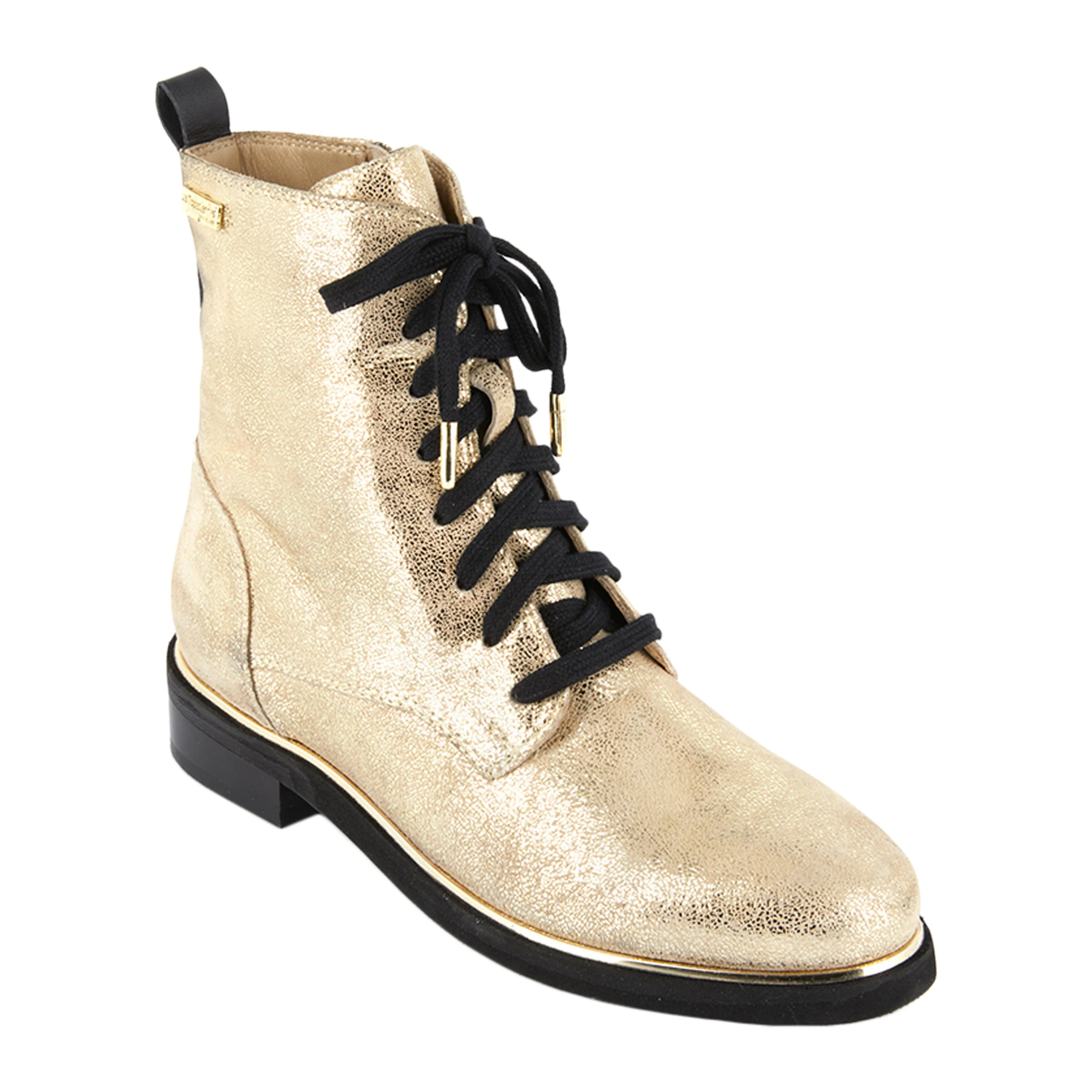 Bottines en cuir Mathilde | Doré