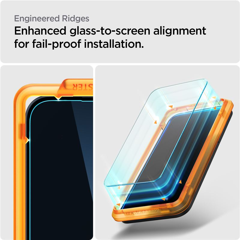 (2er Set) Nothing Phone (2a) AlignMaster Glas Tr Clear Panzer Glas Case Friendly   Montagerahmen (AGL07681)