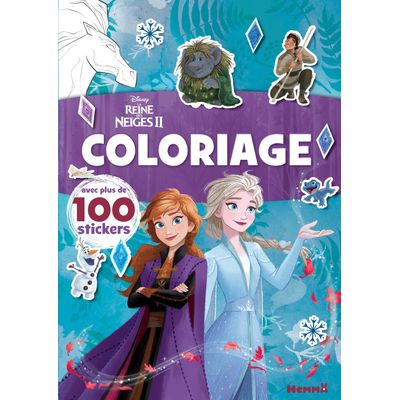 Disney La Reine Des Neiges 2 - Coloriage avec plus de 100 Stickers