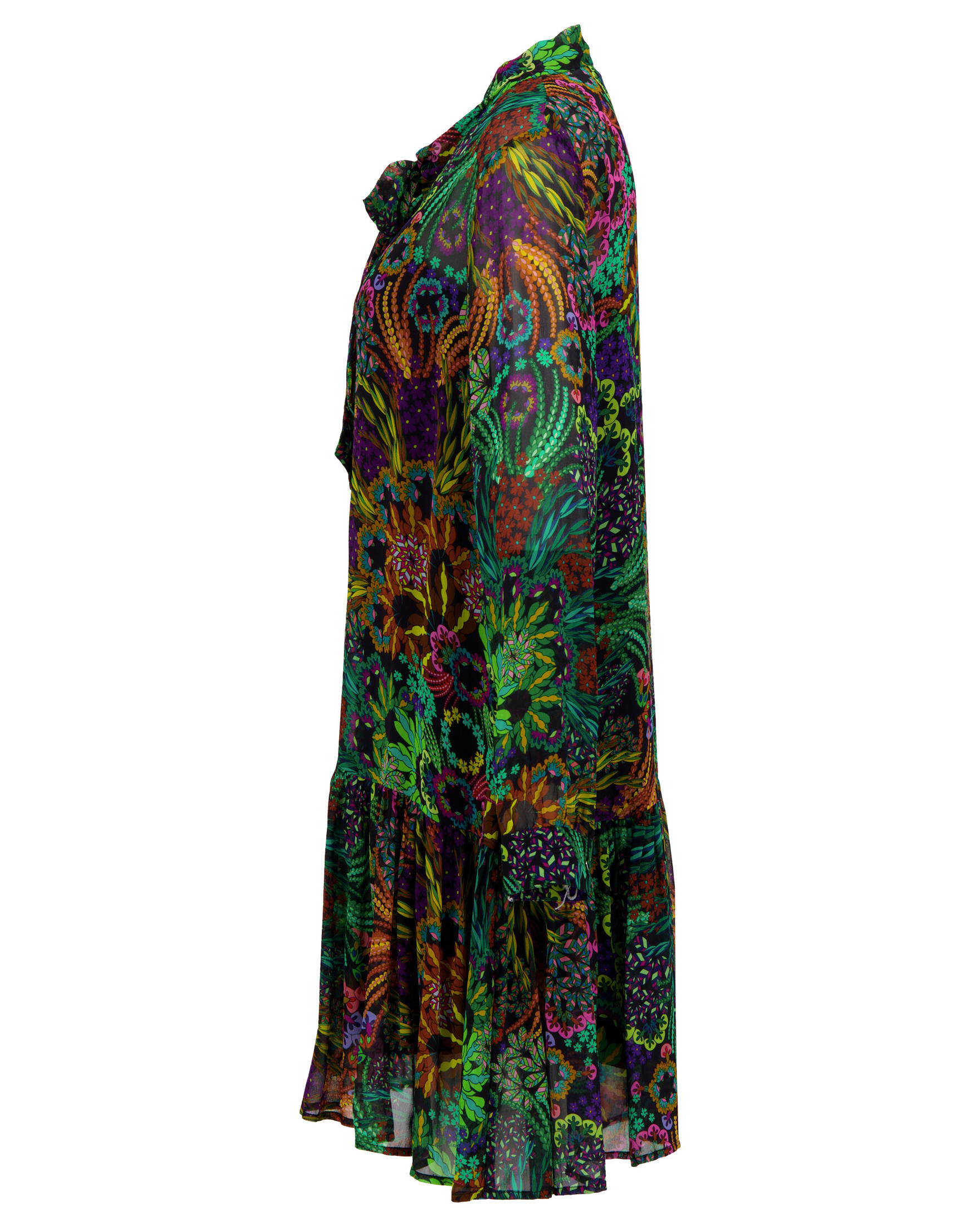 Frogbox| Damen Blusenkleid mit Schluppe