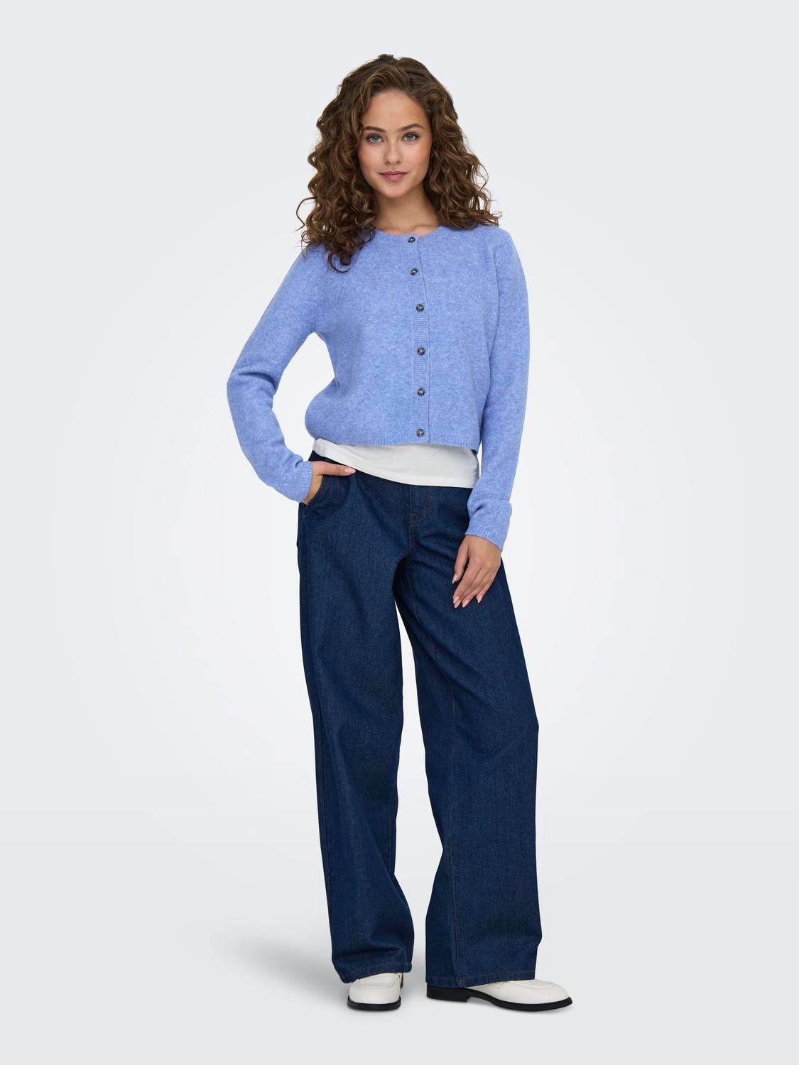 JDYCHLOE Strickjacke Sky Blue