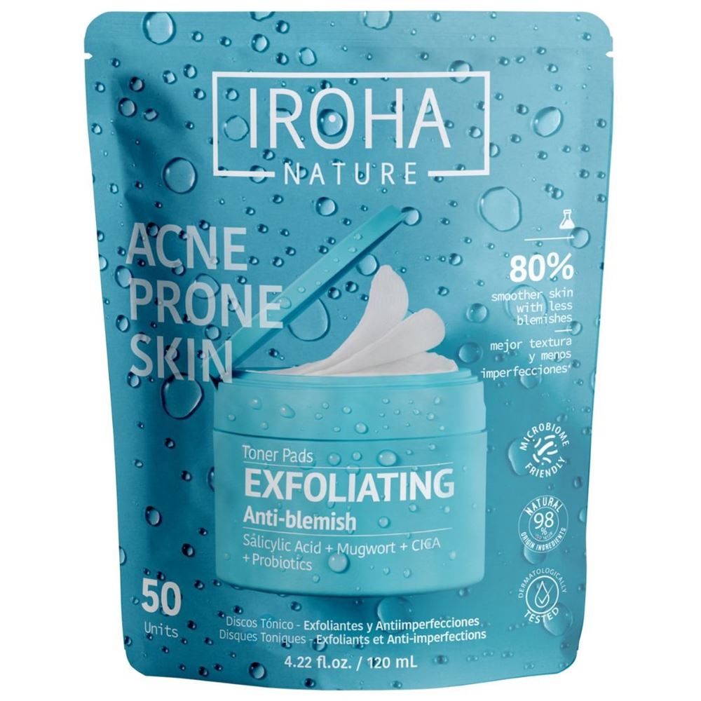 Iroha Nature Acne Prone Toner Pads Salycilic Acid 50 Stk