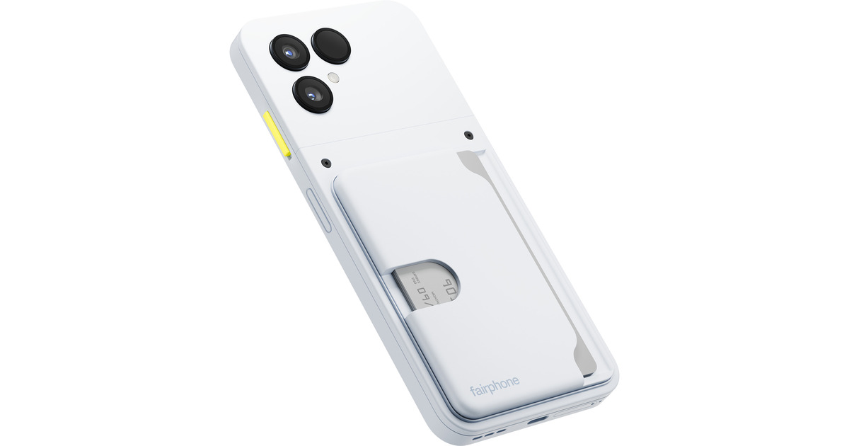 Fairphone(Gen. 6) Pashouder kaarthouder  (Wit)