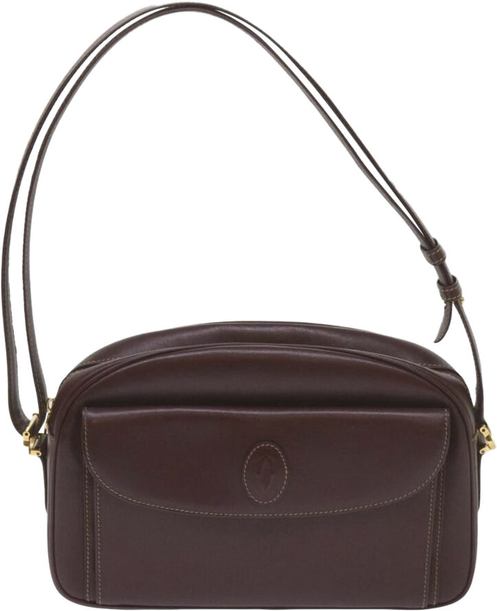 Cartier Vintage Cartier Shoulder Bag Burgundy