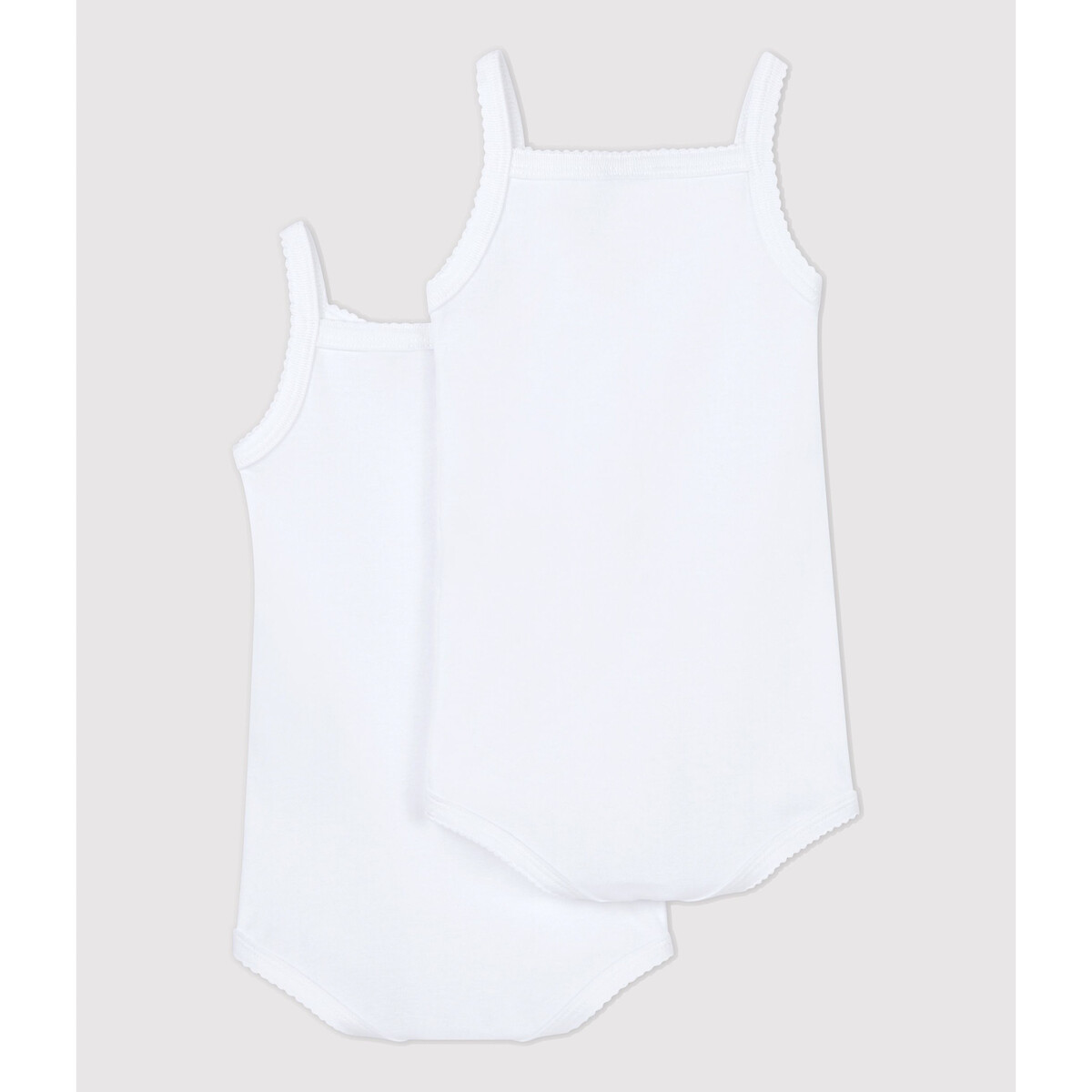 PETIT BATEAU<br>Conjunto de 2 bodies com alças