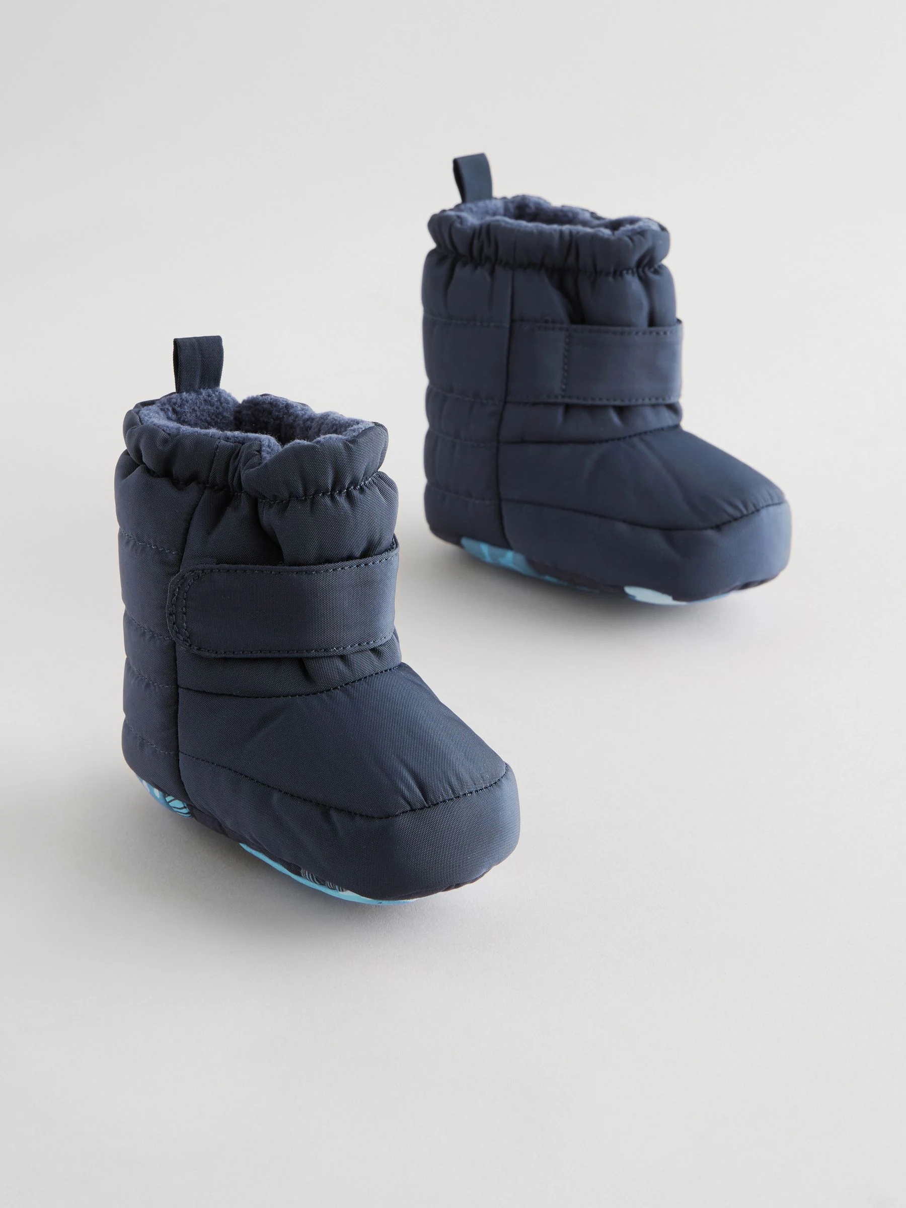 Marineblauw - Baby-sneeuwlaarzen met klittenbandsluiting (0-2mnd)