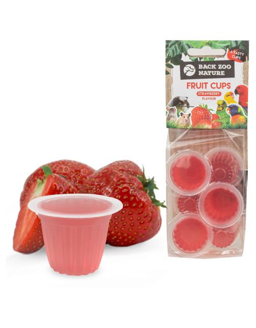 Back Zoo Nature Fruit Cups - Vogelsnack - Aardbei 6 stuks