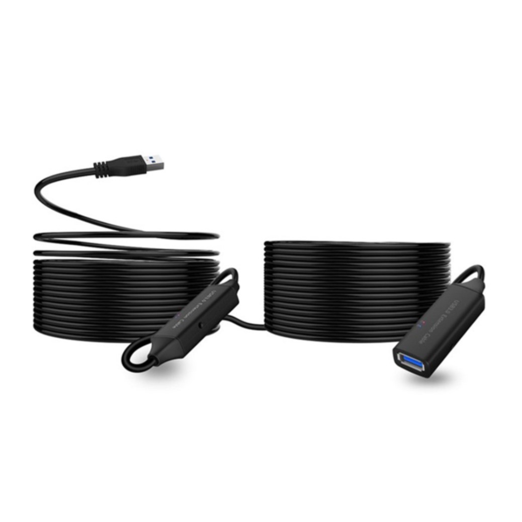 (10m) USB A auf USB 3.0 A-Buchse Aktives Verlängerungskabel Adapter Kabel mit 5 Gbit/s (Signalverstärkung) - Schwarz