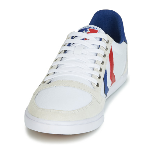 hummel - SLIMMER STADIL LOW - Blanc / Rouge / Bleu